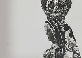 La Virgen de las Angustias, en una imagen antigua.