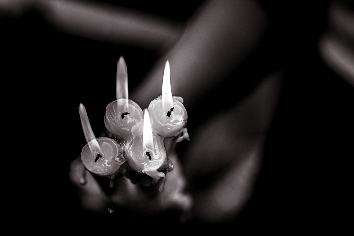 Las imágenes más íntimas de la procesión de la Virgen de las Angustias