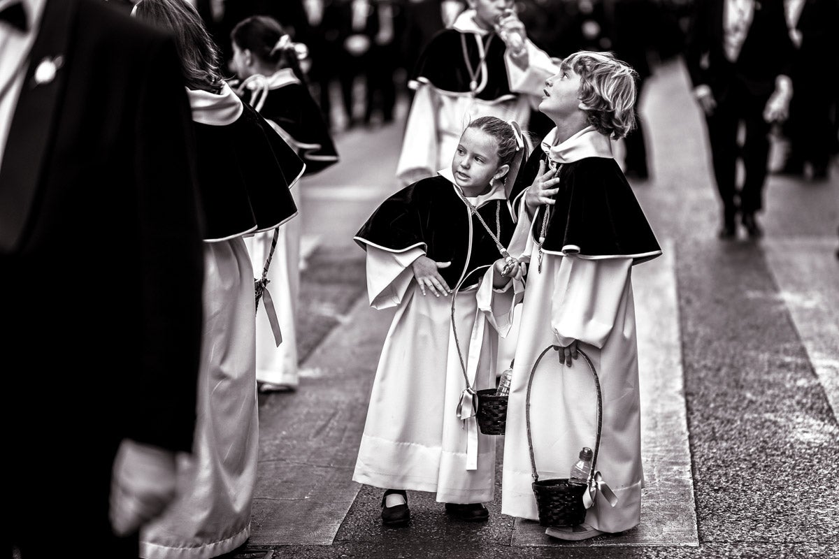 Las imágenes más íntimas de la procesión de la Virgen de las Angustias