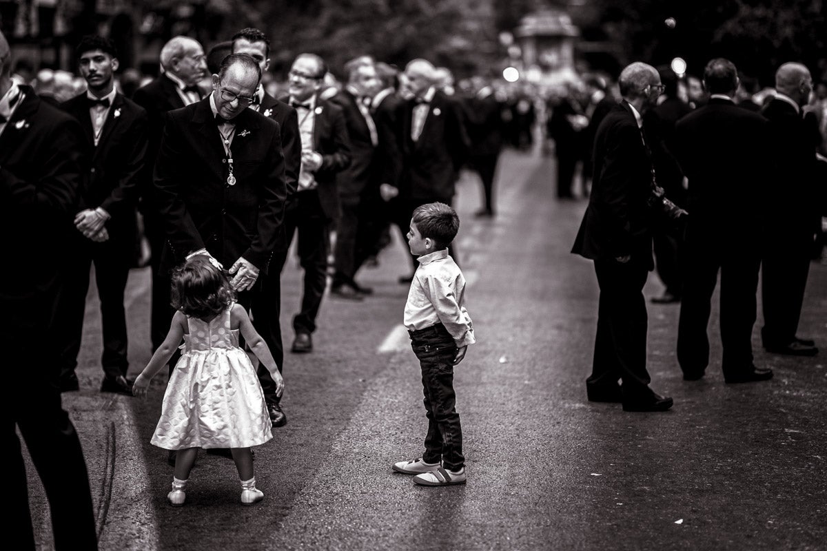 Las imágenes más íntimas de la procesión de la Virgen de las Angustias