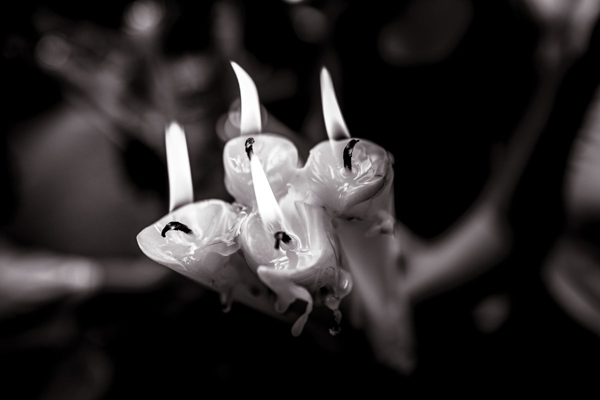 Las imágenes más íntimas de la procesión de la Virgen de las Angustias