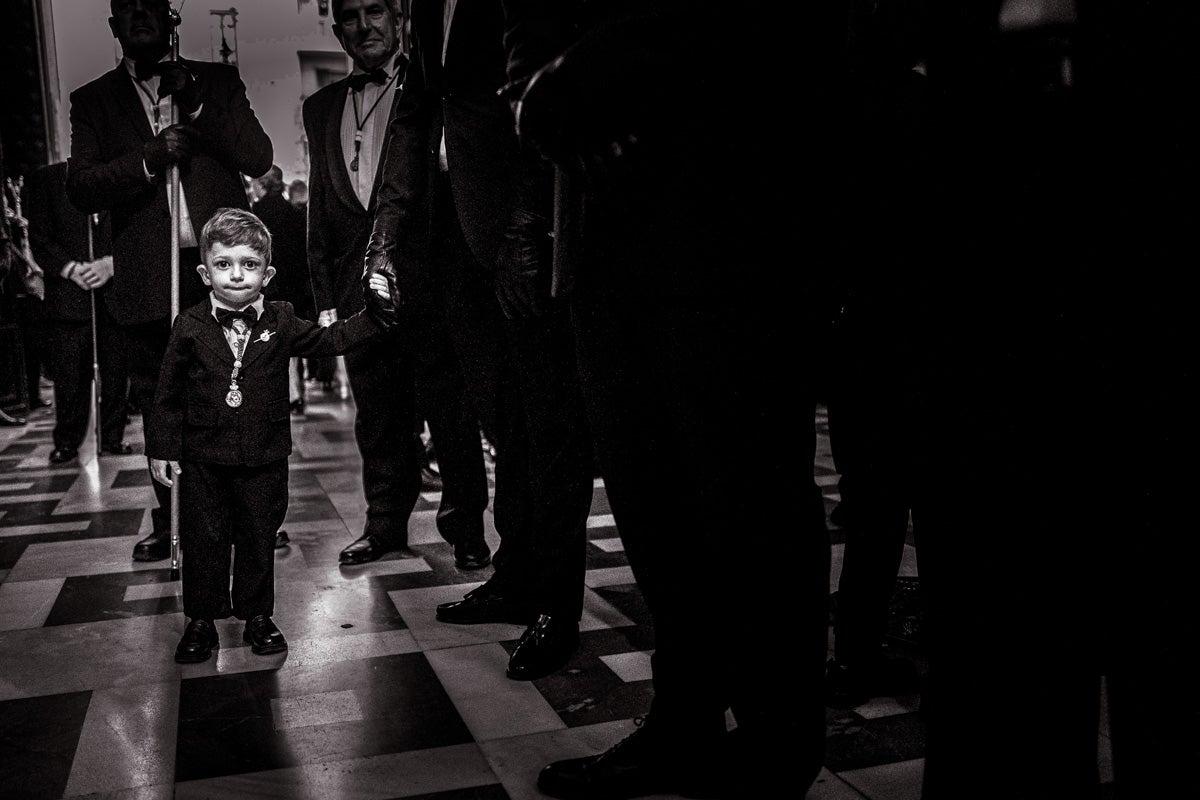 Las imágenes más íntimas de la procesión de la Virgen de las Angustias