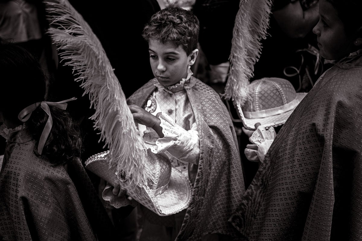 Las imágenes más íntimas de la procesión de la Virgen de las Angustias