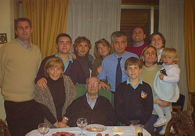 Foto de la familia Romero a principios de este milenio