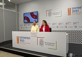 La portavoz del grupo, Raquel Ruz, junto al edil Juanjo Ibáñez.