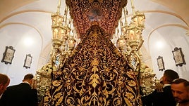 El paso de palio de la Virgen del Mayor Dolor