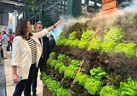 La alcaldesa de Almería, en una edición pasada de la feria de Madrid.