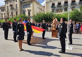 Acto en la plaza de Santa María de Jaén.