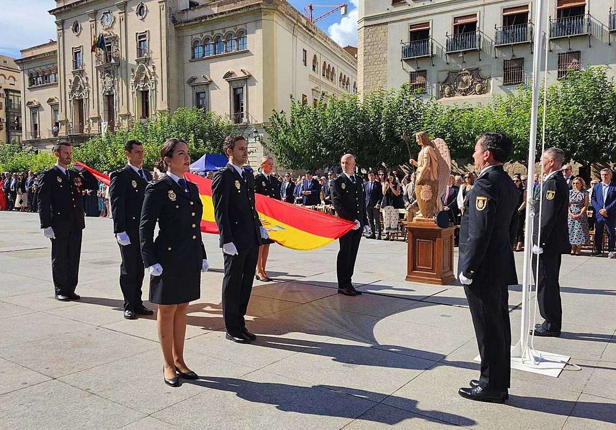Acto en la plaza de Santa María de Jaén.