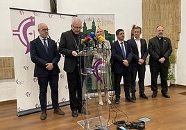 Intervención del obispo de Jaén en la presentación del Rosario Magno.