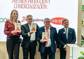 Momento de la entrega de los 'Premios Tomate' en Fruit Attraction.