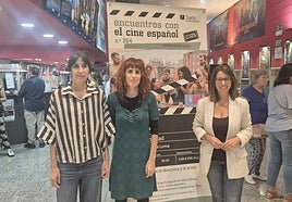 Eva Libertad, Miriam Garlo y África Colomo, en los Cines La Loma.