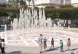 Simulación de la futura plaza de la Constitución.