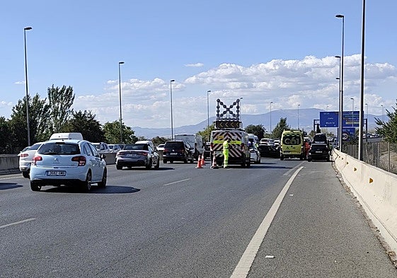 Accidente del microbús en la GR-30.
