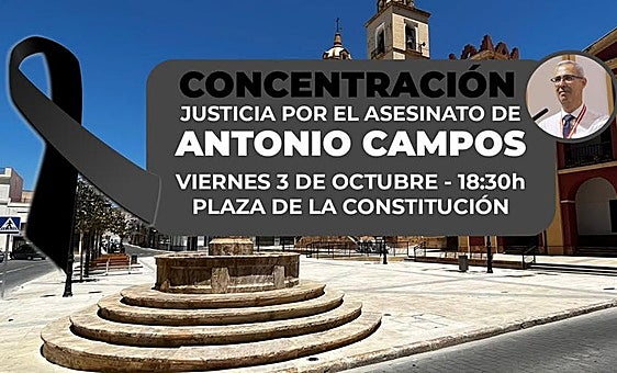 Berja se concentra para pedir justicia por el crimen de Antonio Campos