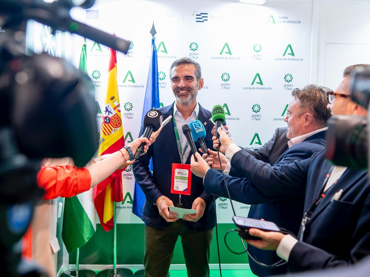 Fernández-Pacheco, en una atención a medios en Fruit Attraction.