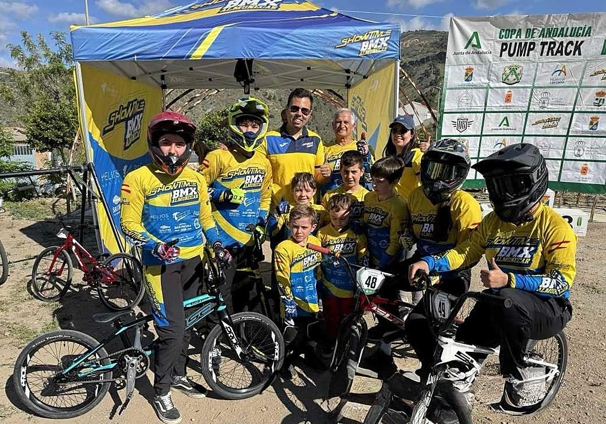 Cuatro campeones andaluces para el BMX Show Time de Almuñécar en la Copa Pump Track 2025