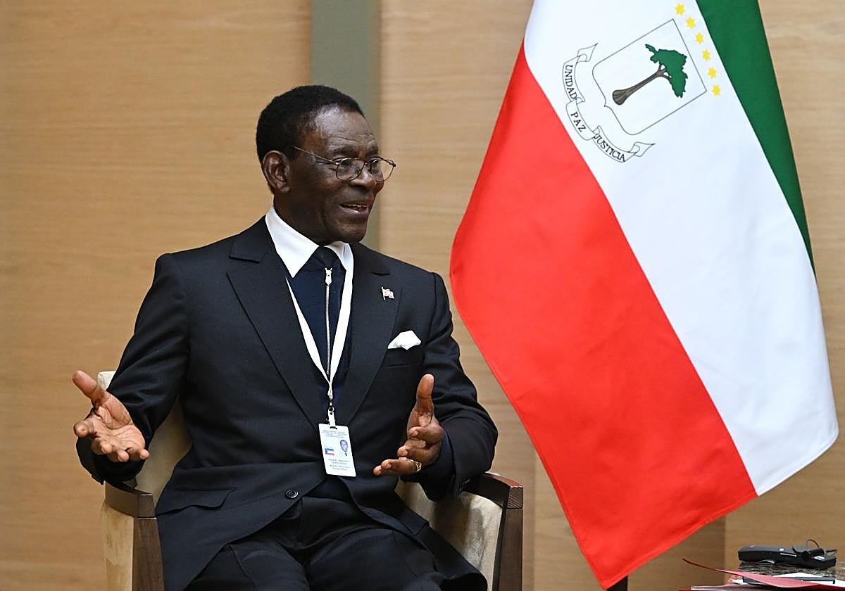 El presidente de Guinea, Teodoro Obiang, en una imagen de archivo.