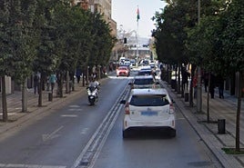 Lugar del atropello en calle Recogidas.