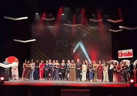 En los instantes finales de la gala en Roquetas de Mar.