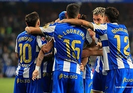 El Dépor es el único que celebra goles en Riazor.