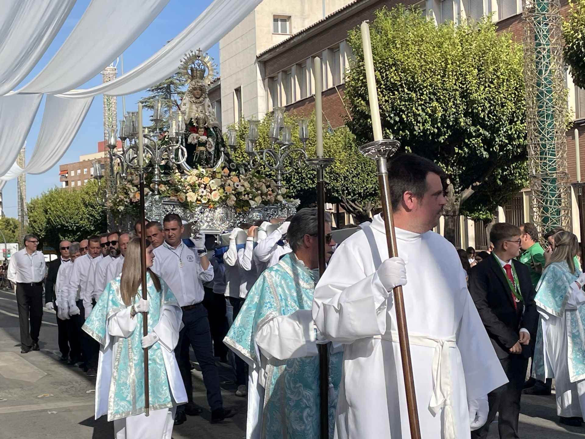 Las imágenes de los cristos y vírgenes que han participado en la Magna de Jaén