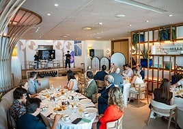 José Saldaña, durante su intervención en el desayuno informativo de IDEAL Almería.