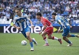 Nico Melamed, el rojiblanco que más metros hizo en Riazor.