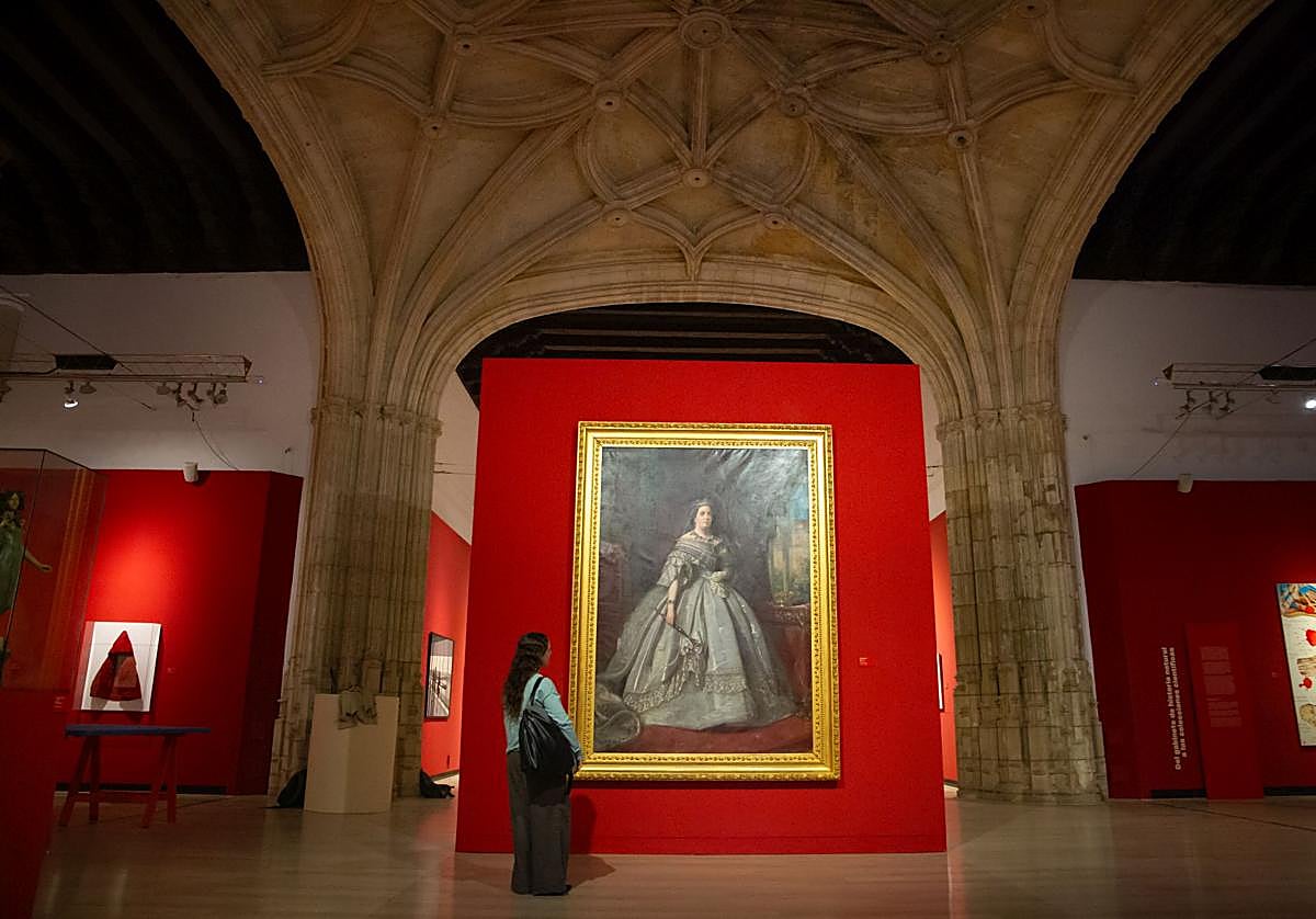 Retrato de Isabel II de Luis de Madrazo, pintor de la corte, propiedad de la UGR.