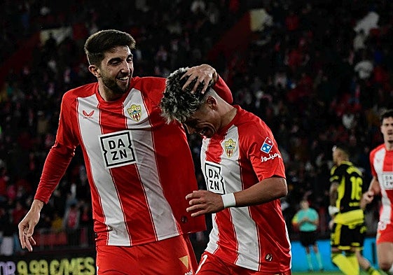 Édgar y Melamed marcaron en el úlitmo duelo ante el Zaragoza.