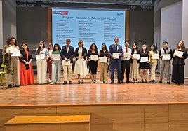 Alumnado que ha sido reconocido por la UJA.