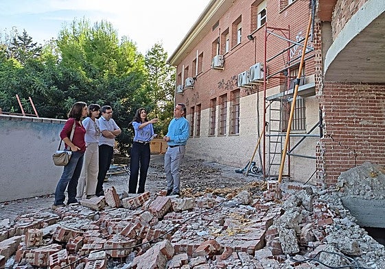 Visita del concejal Javier Padorno al CEIP Navas de Tolosa.