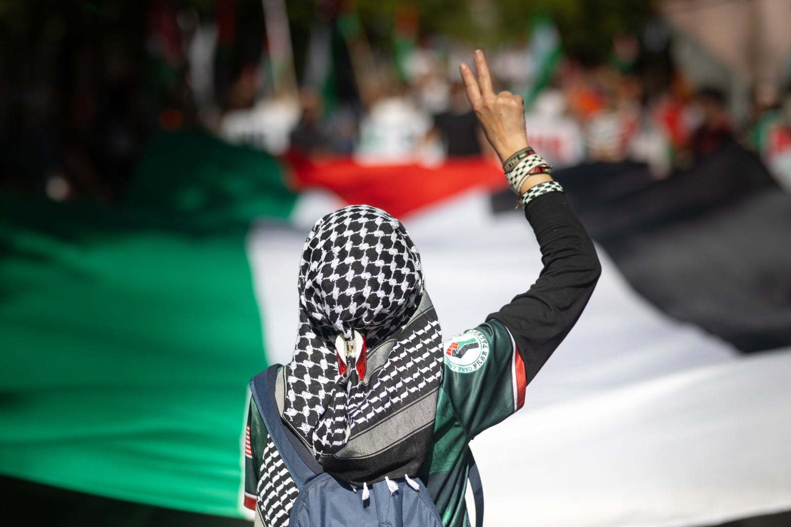 Las imágenes de la manifestación en Granada por Palestina