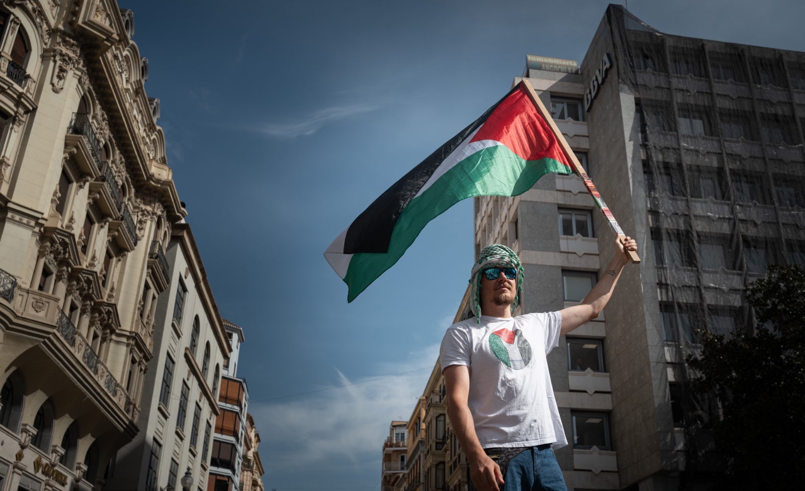 Las imágenes de la manifestación en Granada por Palestina