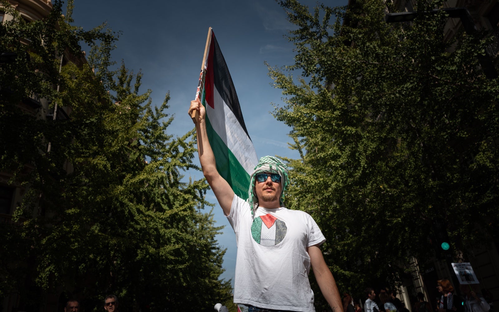 Las imágenes de la manifestación en Granada por Palestina