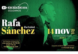 Rafa Sánchez, exvocalista de La Unión, protagoniza los Acústicos Solidarios de Fundación Caja Rural