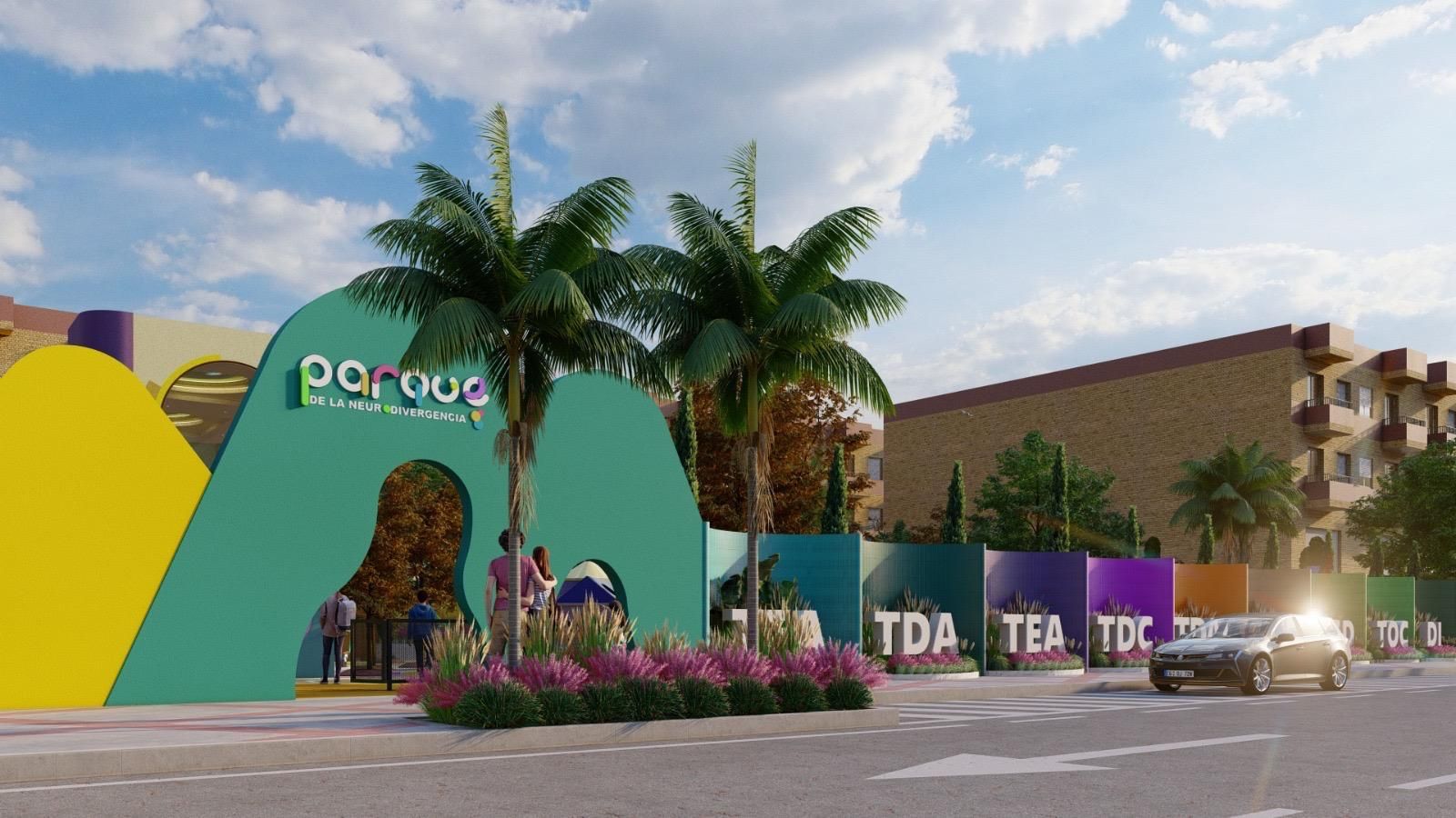 Imagen secundaria 1 - Recreación del futuro parque que se ubicará en el solar del cine Auditórium.