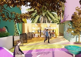 Recreación del futuro parque para niños con neurodivergencia en Almuñécar.