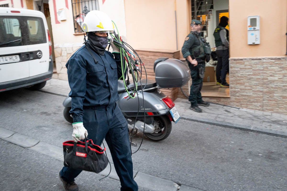 En primera persona: las imágenes de la gran operación antidroga en Granada