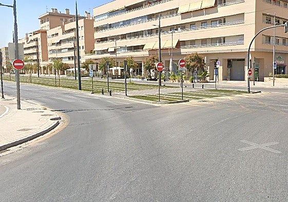 Lugar en el que ha ocurrido el atropello en el metro de Granada.