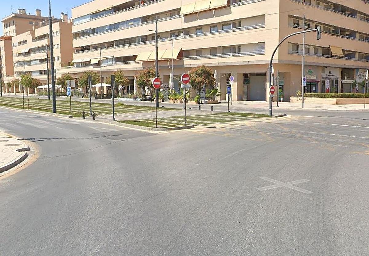 Lugar en el que ha ocurrido el atropello en el metro de Granada.