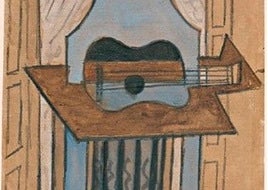 'Naturaleza muerta con guitarra', obra de Pablo Picasso desaparecida.