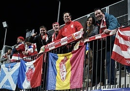 Aficionados del Granada en Andorra.