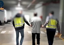 El ahora condenado, el día que fue detenido.