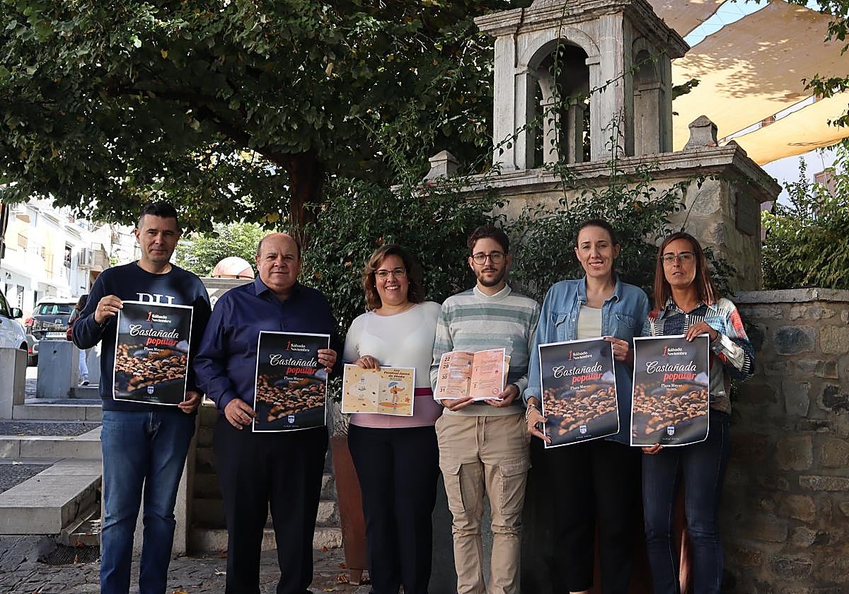 El equipo de Gobierno, durante la presentación del Festival de Otoño