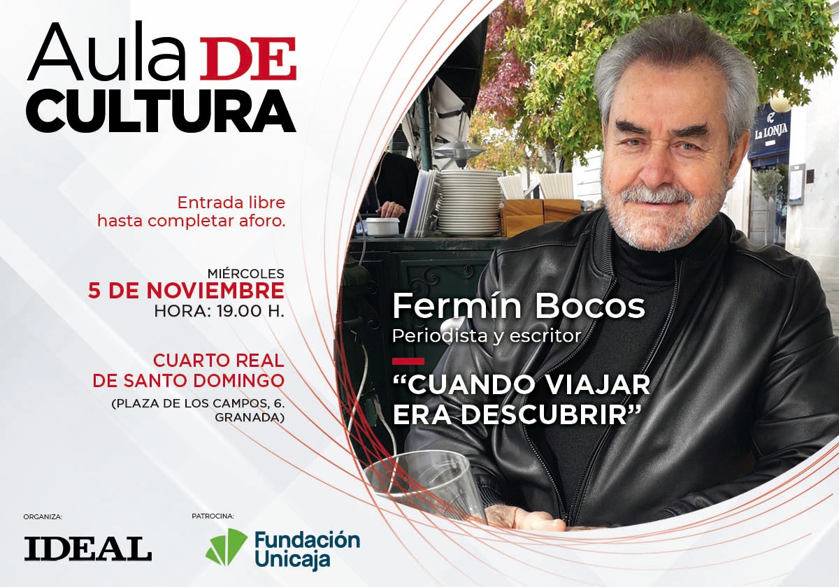 Fermín Bocos presenta 'Cuando viajar era descubrir' en el Aula de Cultura de IDEAL