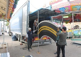 Así avanza el desmontaje de la Feria de Jaén