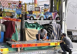 Las imágenes del desmontaje de la Feria de Jaén
