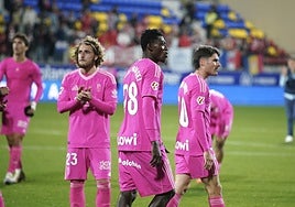 Jugadores del Granada en Andorra.