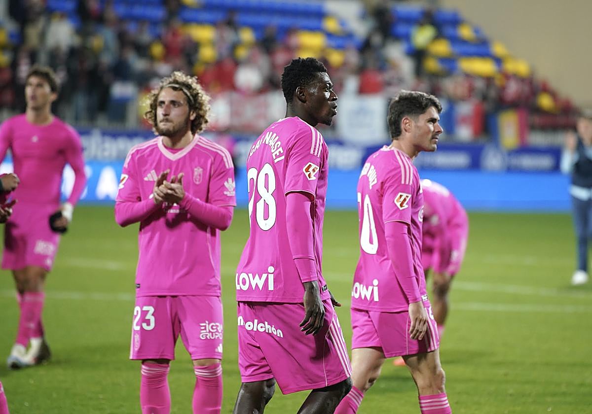 Jugadores del Granada en Andorra.